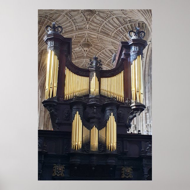 Kings College Chapel Organ, Cambridge  Poster (Front)