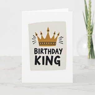 Kings Crown Birthday Card