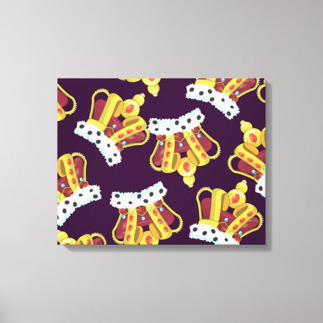 Kings Crown Canvas Print (Front)