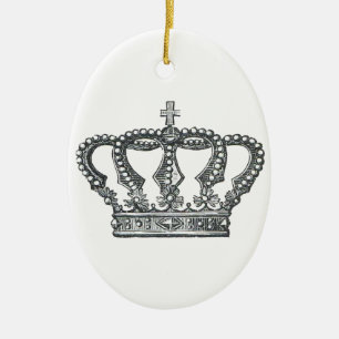 King's Crown Ceramic Tree Decoration