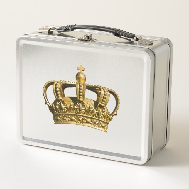 Kings crown metal lunch box (Front)