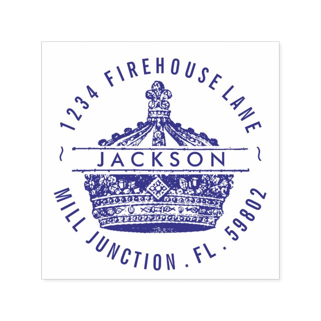 King's Crown Self-Inking Return Address Stamp (Design)