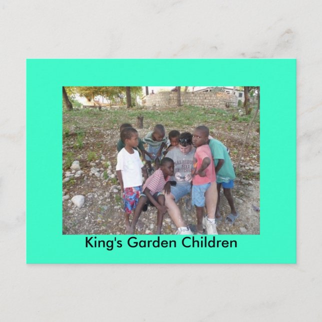 King's Garden Children Postcard (Front)