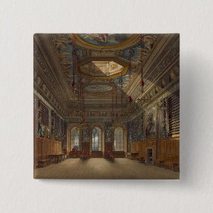 King's Guard Chamber, Windsor Castle, from 'Royal 15 Cm Square Badge