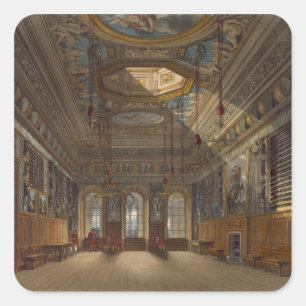 King's Guard Chamber, Windsor Castle, from 'Royal Square Sticker