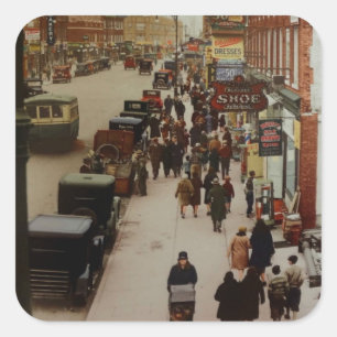 Kings Highway,Brooklyn in 1929 Square Sticker