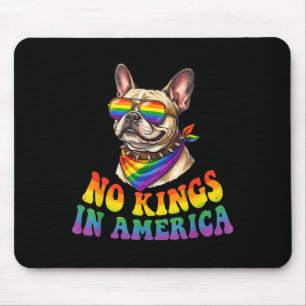 Kings in america french bull dog rainbow pride mouse mat