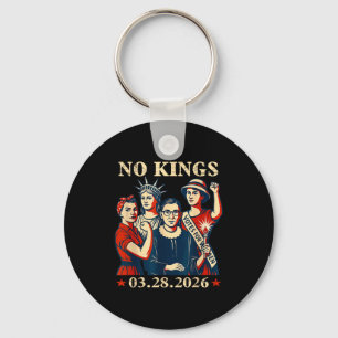 Kings in america march 28 2026 kings day funny Kin Key Ring