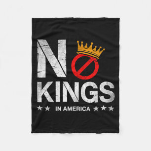 Kings In America Patriotic Pro-Democracy Protest Fleece Blanket