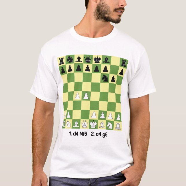 King's Indian Defence Chess Openings Shirt (Front)