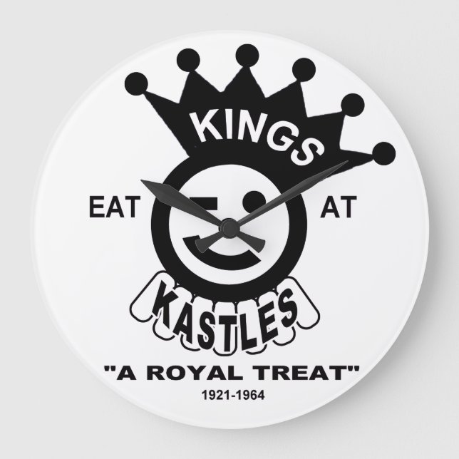Kings Kastle Hamburgers, Chicago, IL Large Clock (Front)