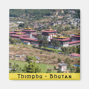 King's palace in Thimphu - Bhutan Magnet