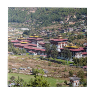 King's palace in Thimphu - Bhutan Tile