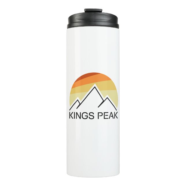 Kings Peak Utah Retro Thermal Tumbler (Front)