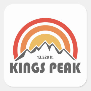 Kings Peak, Utah Square Sticker