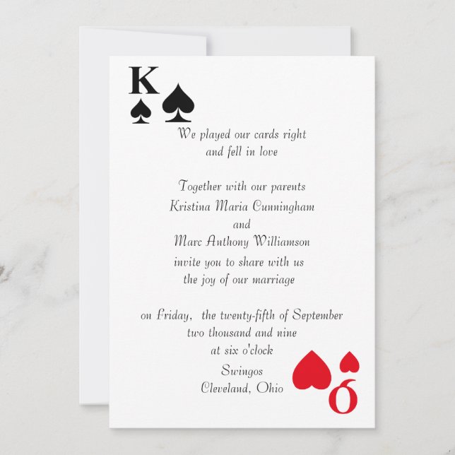 Kings & Queens Wedding Invitation (3) (Front)