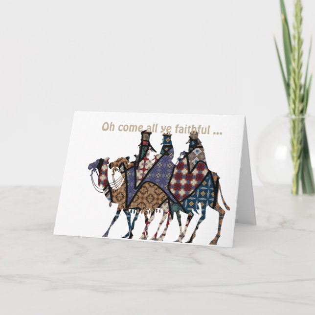 Kings Travel To See Baby Jesus Card (Front)