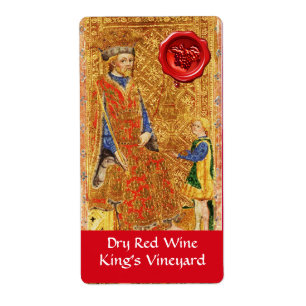 KING'S VINEYARD RED WINE WAX SEAL / ANTIQUE TAROTS