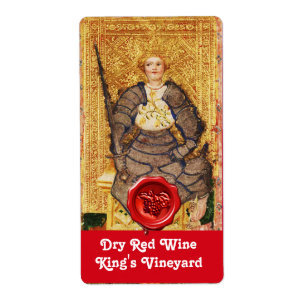 KING'S VINEYARD RED WINE WAX SEAL/ ANTIQUE TAROTS