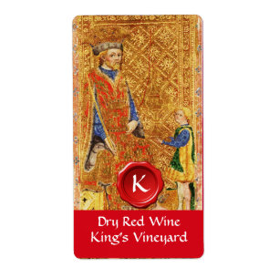 KING'S VINEYARD RED WINE WAX SEAL / ANTIQUE TAROTS