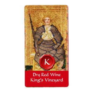 KING'S VINEYARD RED WINE WAX SEAL / ANTIQUE TAROTS