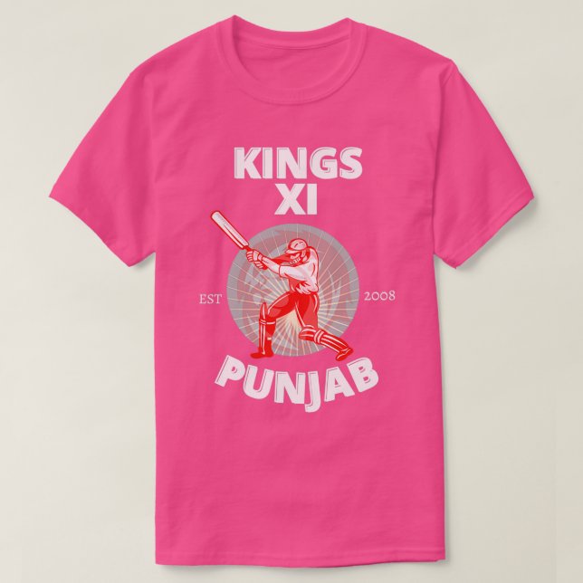 Kings XI Punjab T-Shirt (Design Front)