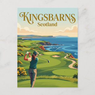 Kingsbarns Golf Links Scotland Postcard
