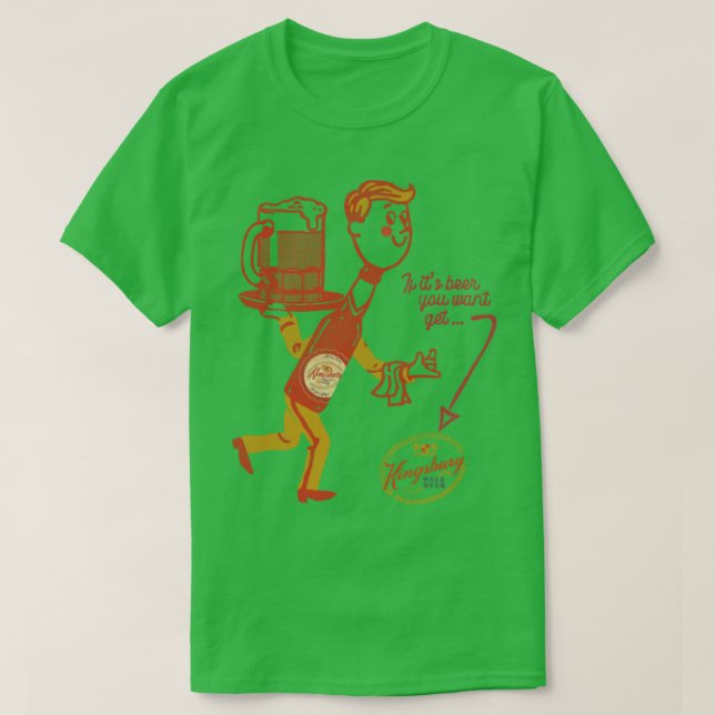 Kingsbury Beer Man T-Shirt (Design Front)