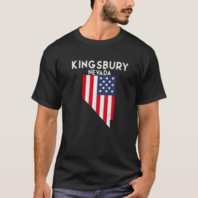 Kingsbury Nevada USA State America Travel Nevadan  T-Shirt (Front)