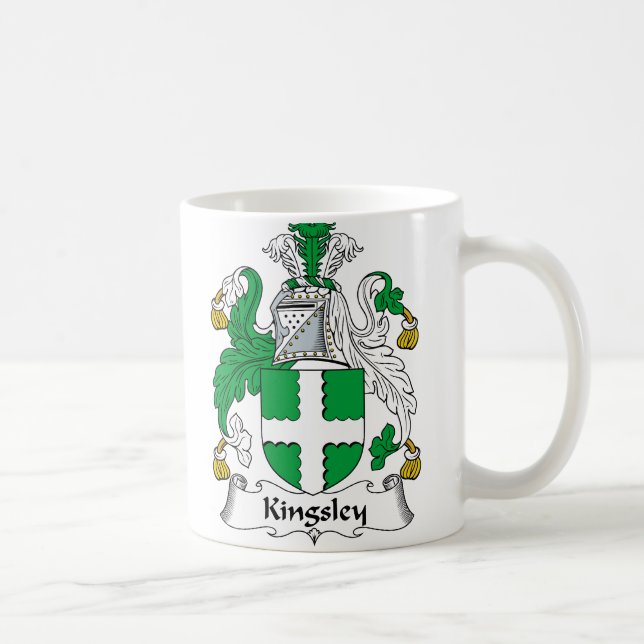 Kingsley Family Crest Coffee Mug (Right)