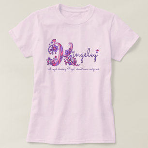Kingsley name and meaning ladies & girls clothing T-Shirt