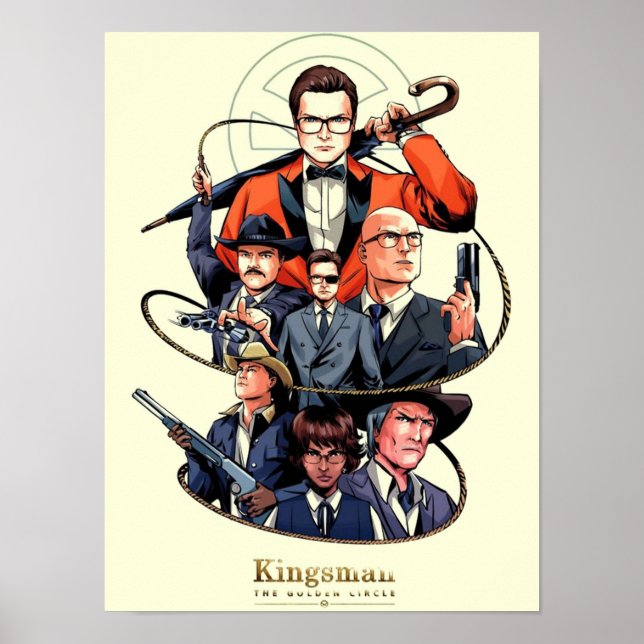 Kingsman The Golden Circle movie Poster (Front)