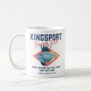 Kingsport Fresh Fish Lovecraftian Coffee Mug