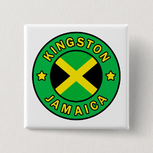 Kingston Jamaica 15 Cm Square Badge