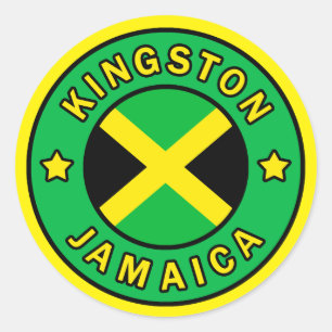 Kingston Jamaica Classic Round Sticker