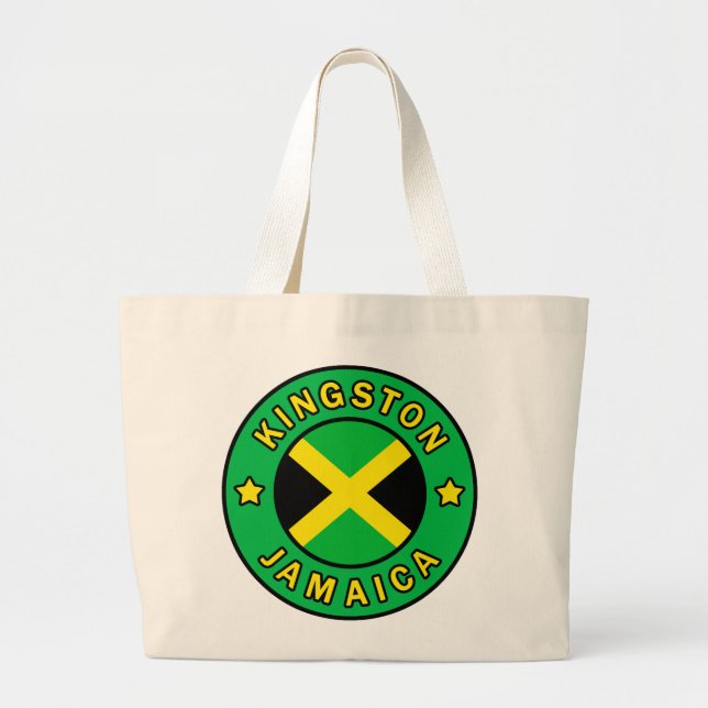 Kingston Jamaica Large Tote Bag (Front)