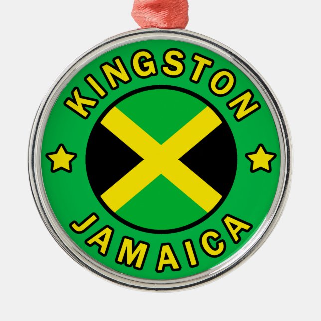 Kingston Jamaica Metal Tree Decoration (Front)
