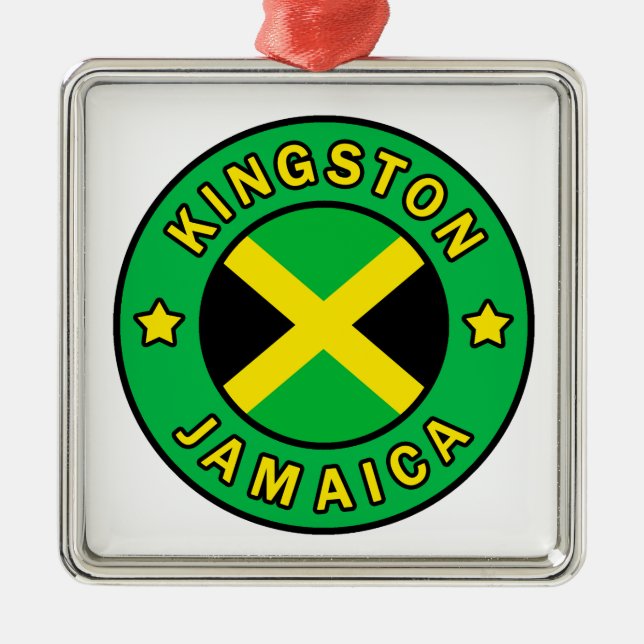 Kingston Jamaica Metal Tree Decoration (Front)