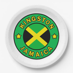 Kingston Jamaica Paper Plate