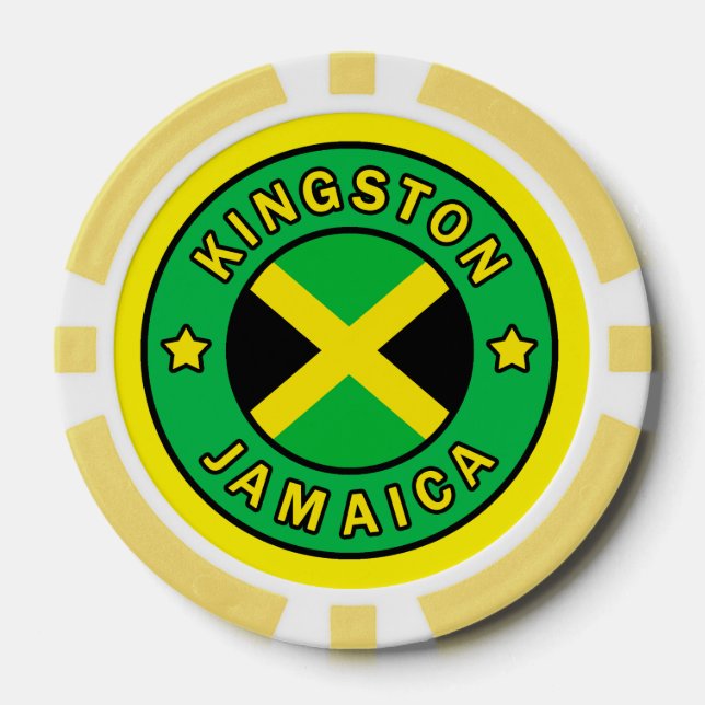 Kingston Jamaica Poker Chips (Front)