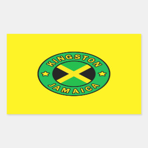 Kingston Jamaica Rectangular Sticker