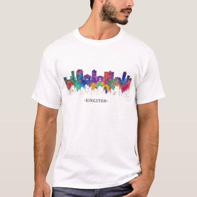 Kingston Jamaica Skyline T-Shirt (Front)