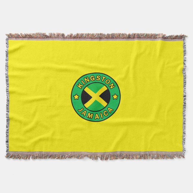 Kingston Jamaica Throw Blanket (Front)