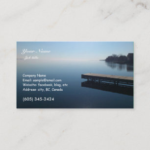 Kingston lake,Ontario. Beautiful photo of lake, Business Card