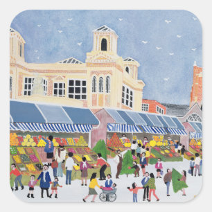 Kingston Market Surrey  2 Square Sticker
