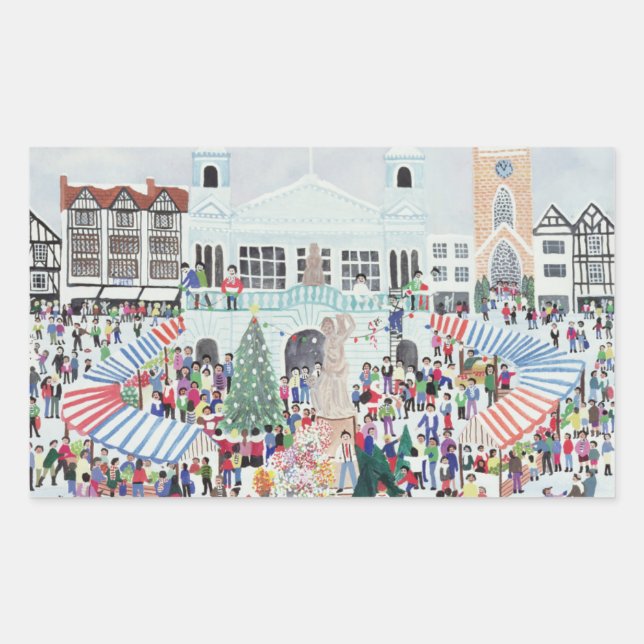 Kingston Market Surrey Rectangular Sticker (Front)