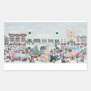 Kingston Market Surrey Rectangular Sticker