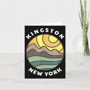 Kingston New York Ny Mountain Vacation Souvenir Card