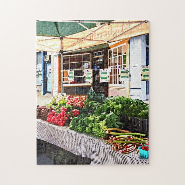 Kingston NY - Farmers Market Jigsaw Puzzle (Vertical)