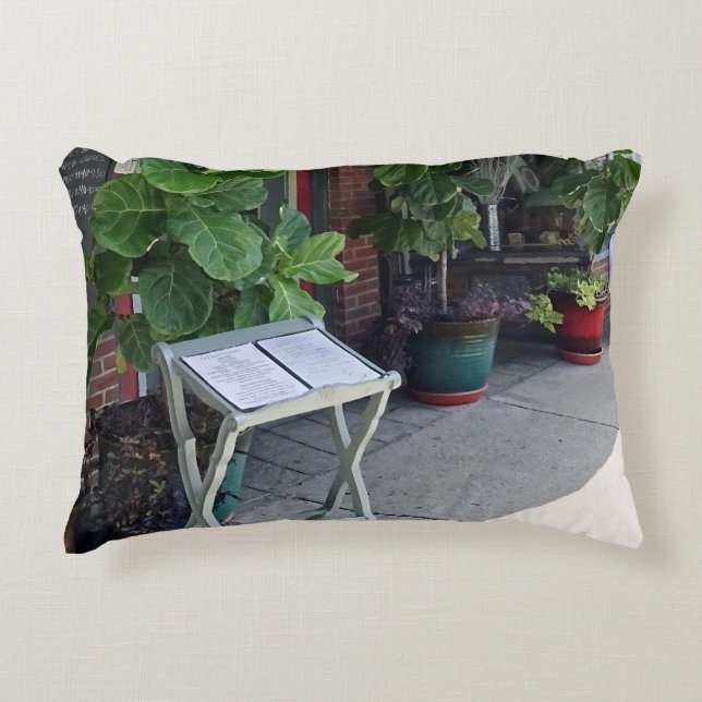 Kingston NY Restaurant Decorative Cushion (Front)